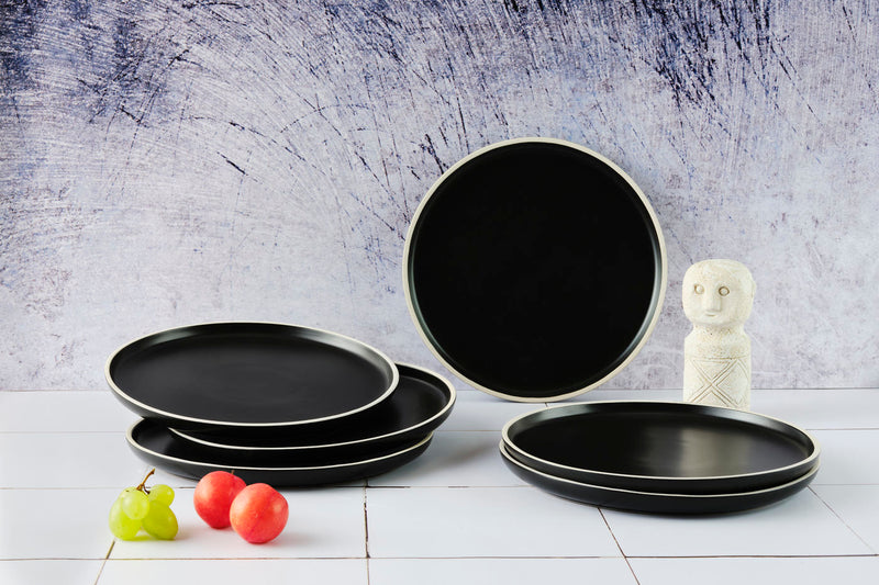Assiette ORIGIN Ø26,5cm - 6 pièces - Charbon