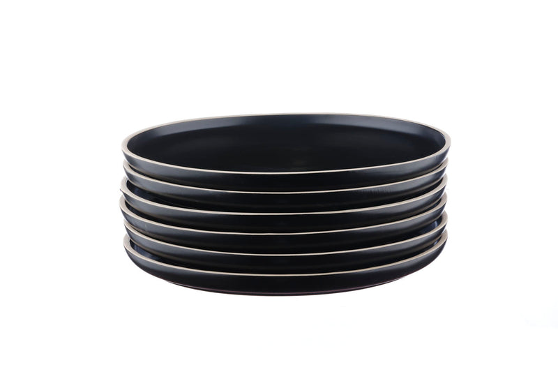 Assiette ORIGIN Ø26,5cm - 6 pièces - Charbon