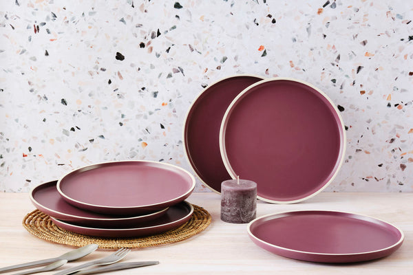 Assiette ORIGIN Ø26,5cm - 6 pièces - Prune
