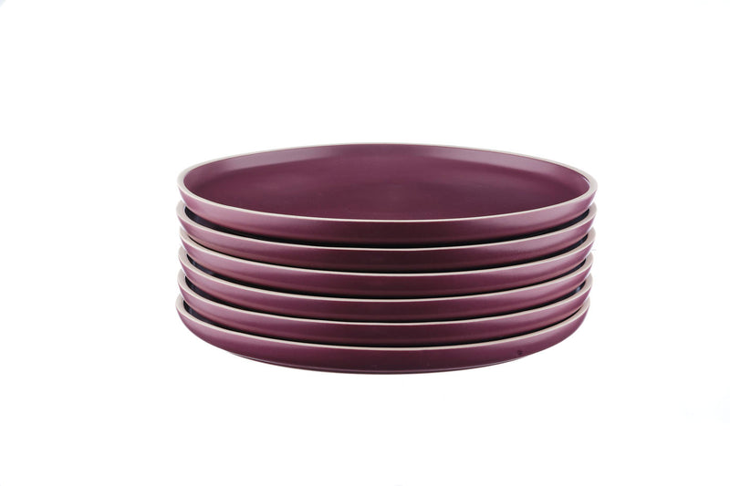 Assiette ORIGIN Ø26,5cm - 6 pièces - Prune