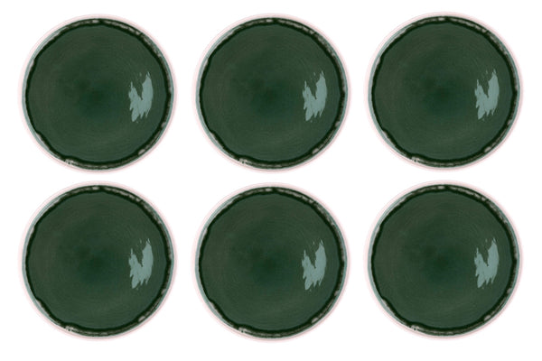 Assiette OXYGEN Ø27cm - 6 pièces - Vert de gris