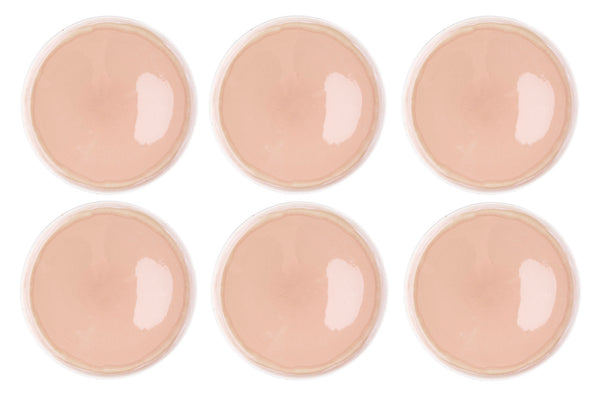 Assiette OXYGEN Ø27cm - 6 pièces - Rose poudre