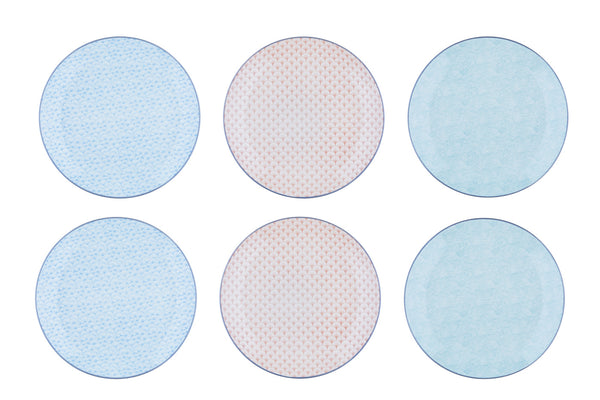 Assiette PATTERN Ø26cm - 6 pièces - Pastel