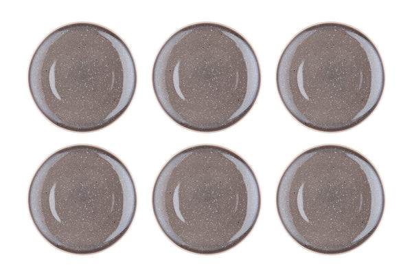 Assiette STELLAR Ø27cm - 6 pièces - Gris béton