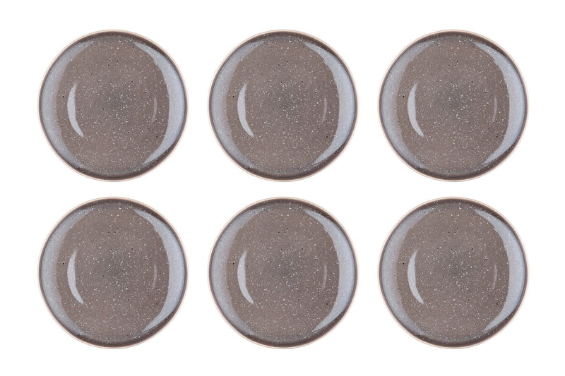 Assiette STELLAR Ø27cm - 6 pièces - Gris béton