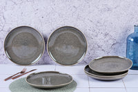 Assiette STELLAR Ø27cm - 6 pièces - Gris béton