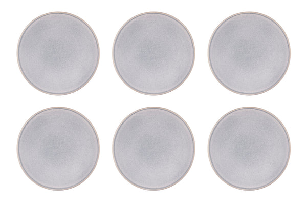 Assiette STONE Ø27,5cm - 6 pièces - Gris lune