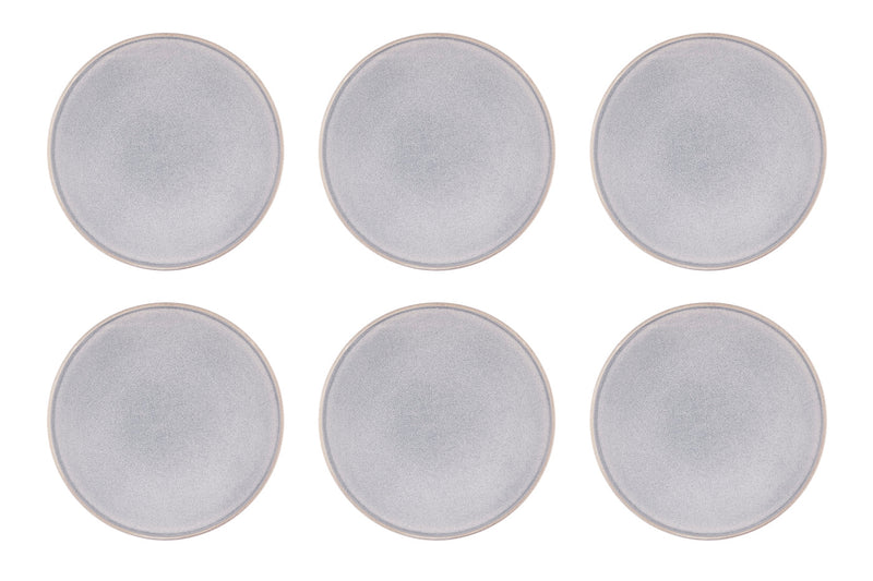 Assiette STONE Ø27,5cm - 6 pièces - Gris lune