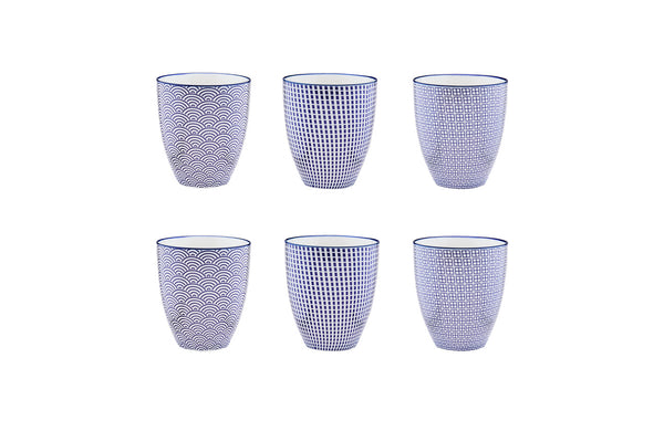 Mug PATTERN 30cl - 6 pièces - Dark blue