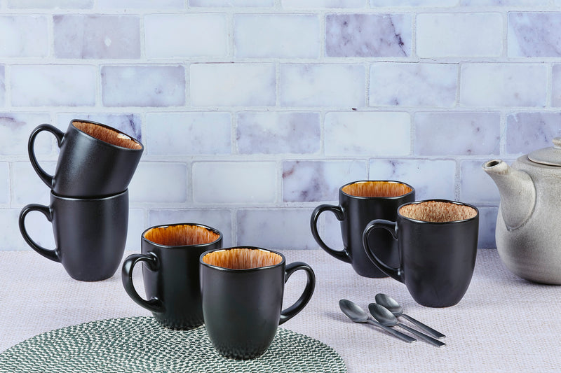 Mug 40cl - 6 pièces - Marron sauvage