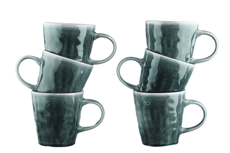 Mug MOON 40cl - 6 pièces - Pétrole