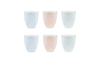 Mug PATTERN 30cl - 6 pièces - Pastel