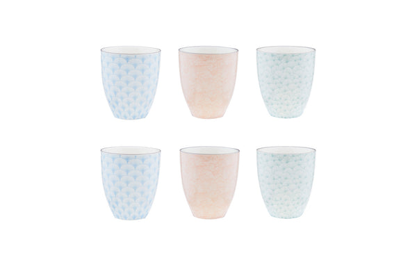 Mug PATTERN 30cl - 6 pièces - Pastel