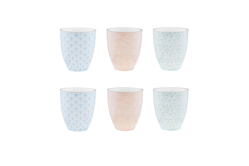 Mug PATTERN 30cl - 6 pièces - Pastel