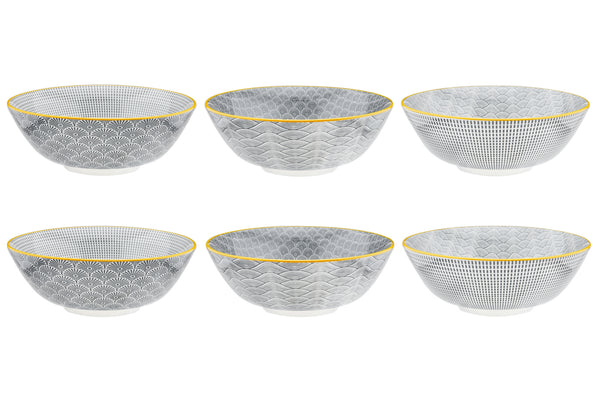 Bol PATTERN Ø21cm - 6 pièces - Eclipse
