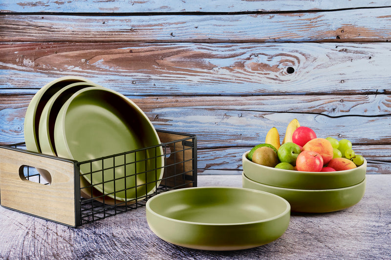 Assiette creuse ORIGIN Ø22cm - 6 pièces - Argile