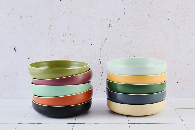 Assiette creuse ORIGIN Ø22cm - 6 pièces - Argile