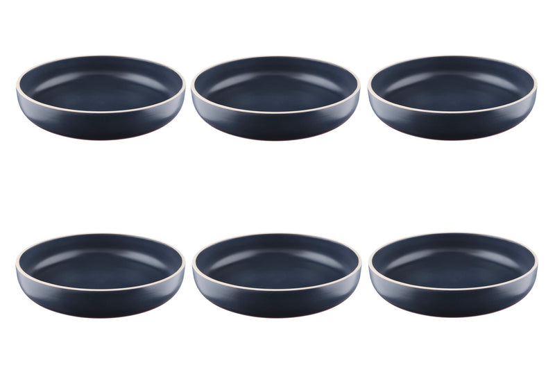 Assiette creuse ORIGIN Ø22cm - 6 pièces - Basalte