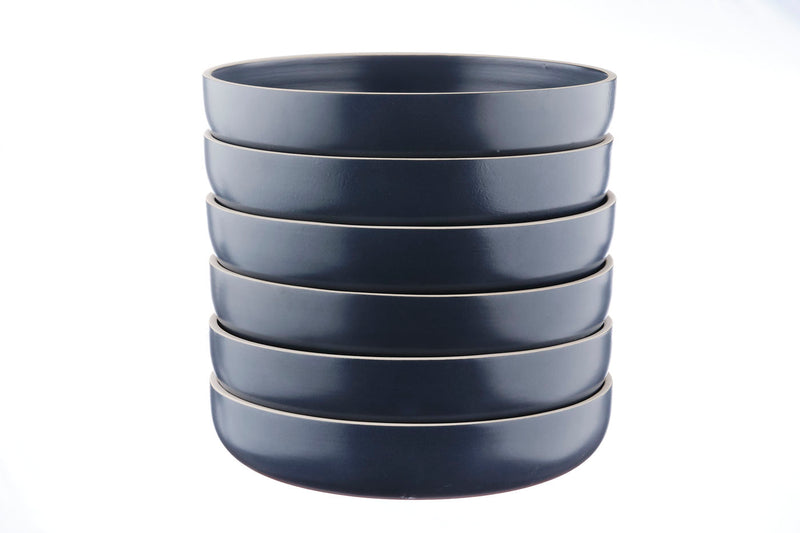 Assiette creuse ORIGIN Ø22cm - 6 pièces - Basalte