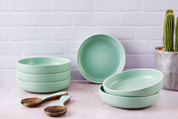 Assiette creuse ORIGIN Ø22cm - 6 pièces - Jade