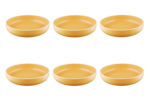 Assiette creuse ORIGIN Ø22cm - 6 pièces - Safran