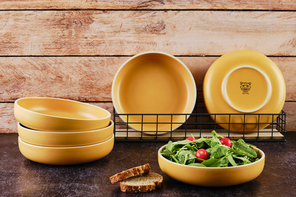 Assiette creuse ORIGIN Ø22cm - 6 pièces - Safran