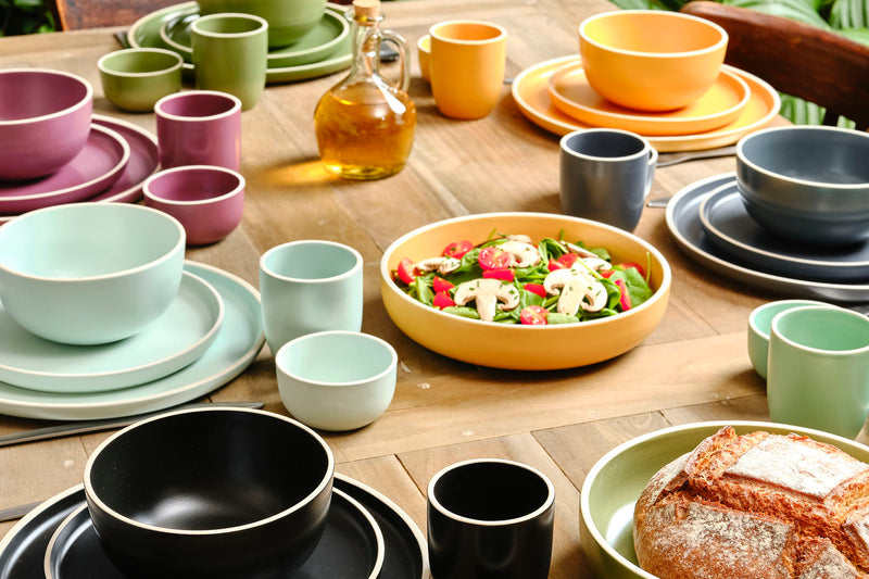 Assiette creuse ORIGIN Ø22cm - 6 pièces - Safran