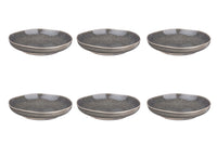 Assiette creuse STELLAR Ø22,5cm - 6 pièces - Gris béton
