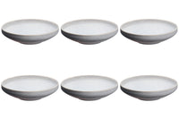 Assiette creuse STONE Ø20cm - 6 pièces - Gris lune