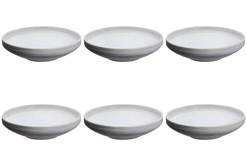 Assiette creuse Ø20cm - 6 pièces - Gris lune