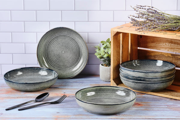 Assiette creuse ZEN Ø22,5cm - 6 pièces - Natural