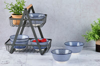 Bol PATTERN Ø12cm - 6 pièces - Dark blue