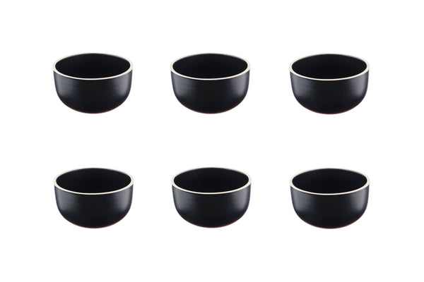 Bol ORIGIN Ø9cm - 6 pièces - Charbon