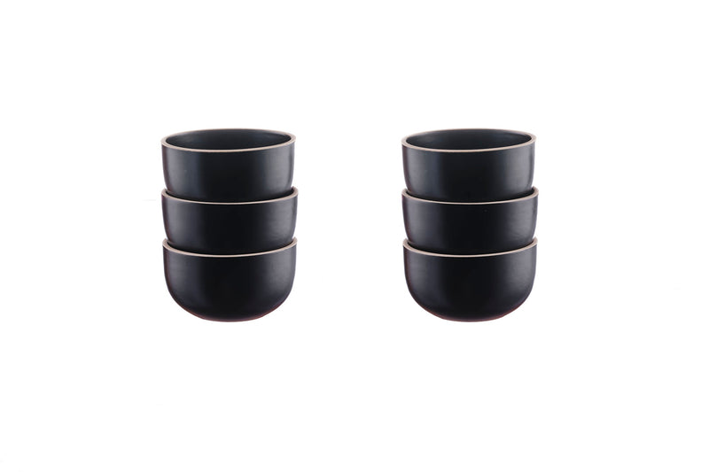 Bol ORIGIN Ø9cm - 6 pièces - Charbon