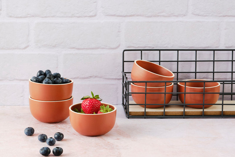 Bol ORIGIN Ø9cm - 6 pièces - Terracotta