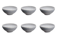 Bol STONE Ø15cm - 6 pièces - Gris lune