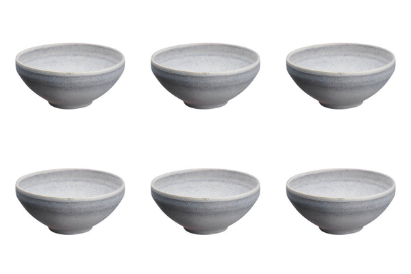 Bol STONE Ø15cm - 6 pièces - Gris lune