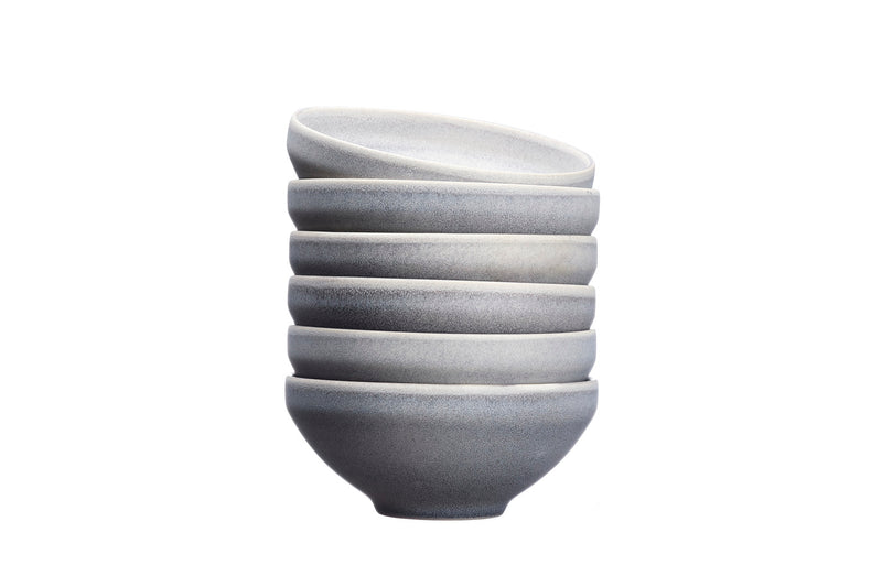 Bol STONE Ø15cm - 6 pièces - Gris lune