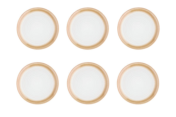 Assiette COSMOS Ø21,5cm - 6 pièces - Crème