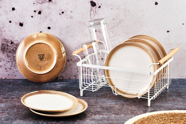 Assiette COSMOS Ø21,5cm - 6 pièces - Crème