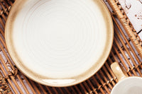 Assiette COSMOS Ø21,5cm - 6 pièces - Crème