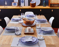 Assiette PATTERN Ø21cm - 6 pièces - Dark blue