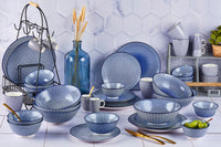 Assiette PATTERN Ø21cm - 6 pièces - Dark blue