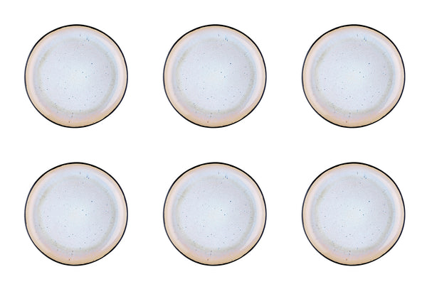 Assiette IRIS Ø21,5cm - 6 pièces - Blanc ivoire