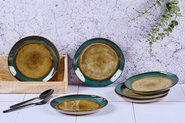 Assiette ISLAND Ø20,5cm - 6 pièces - Terre et mer