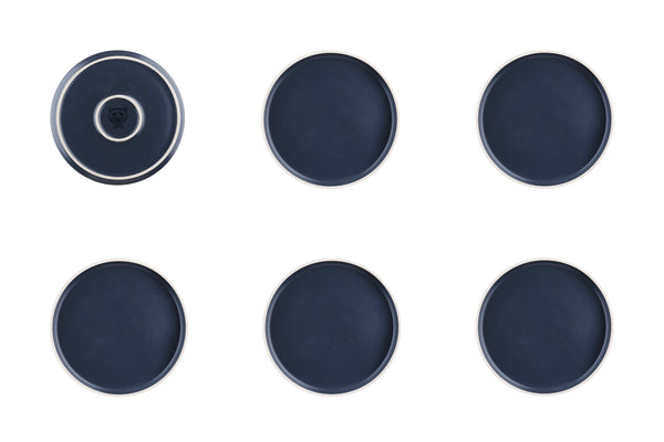 Assiette ORIGIN Ø20,5cm - 6 pièces - Basalte