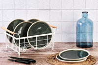 Assiette OXYGEN Ø21,5cm - 6 pièces - Vert de gris