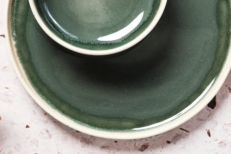 Assiette OXYGEN Ø21,5cm - 6 pièces - Vert de gris