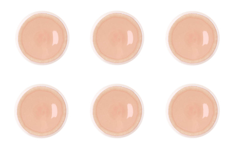 Assiette OXYGEN Ø21,5cm - 6 pièces - Rose poudre