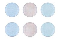 Assiette PATTERN Ø21cm - 6 pièces - Pastel